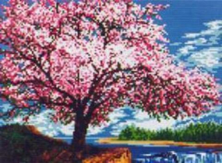 "Цветущая яблоня"-040 вышивка