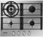 Газовая варочная поверхность Samsung NA64H3030AS, нержавеющая сталь, цвет серебристый