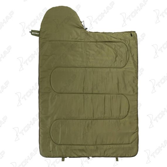Спальный мешок TRAVEL 400 (210*70) Hollowfiber зелёный (N-SB-H400-210x70) NISUS