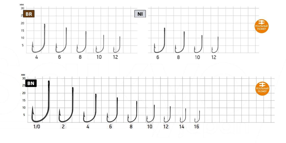 Крючки для рыбалки Saikyo KH-11004 Crystal BR