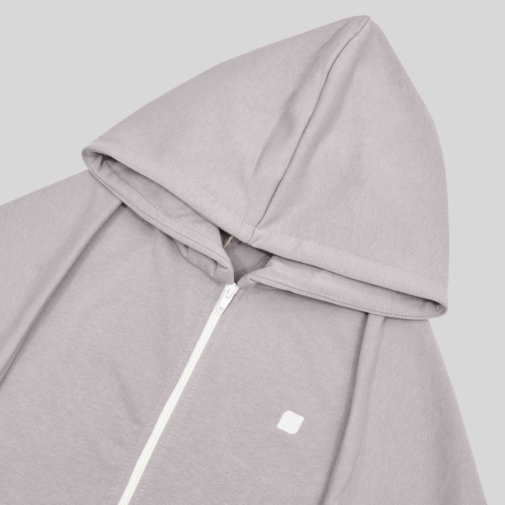 Худи One Two Zip-Up Hoodie Logo Opal Grey серый
