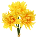 Цветы искусственные «Natur» 34см Хризантемы 3шт желтые