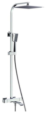 Смеситель GAPPO G2407-40 душевая система, смеситель, хром-белый, излив, с термостатом