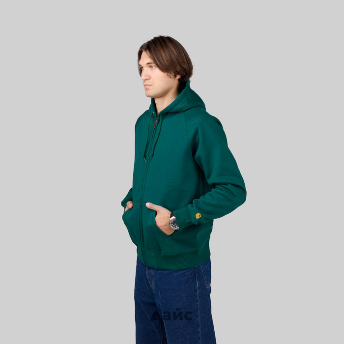Толстовка мужская Carhartt WIP Chase Jacket Hooded артикул:I033664_chervil - купить в магазине Дайс