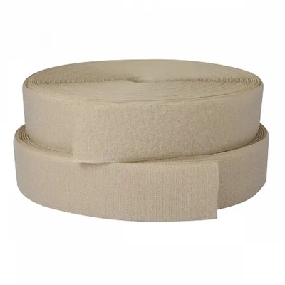 Велкро "липучка" комплект, ш. 2,5 см, св.бежевый