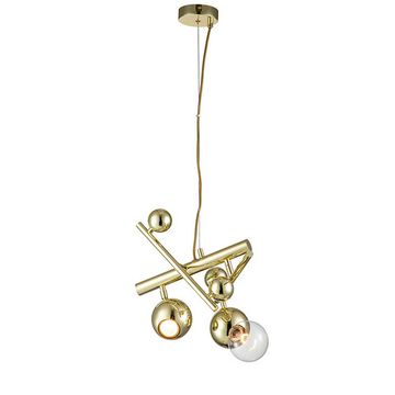 Подвесной светильник 1*E27+1*GU10 V000334 11033/2P Gold золотой Saldo Indigo