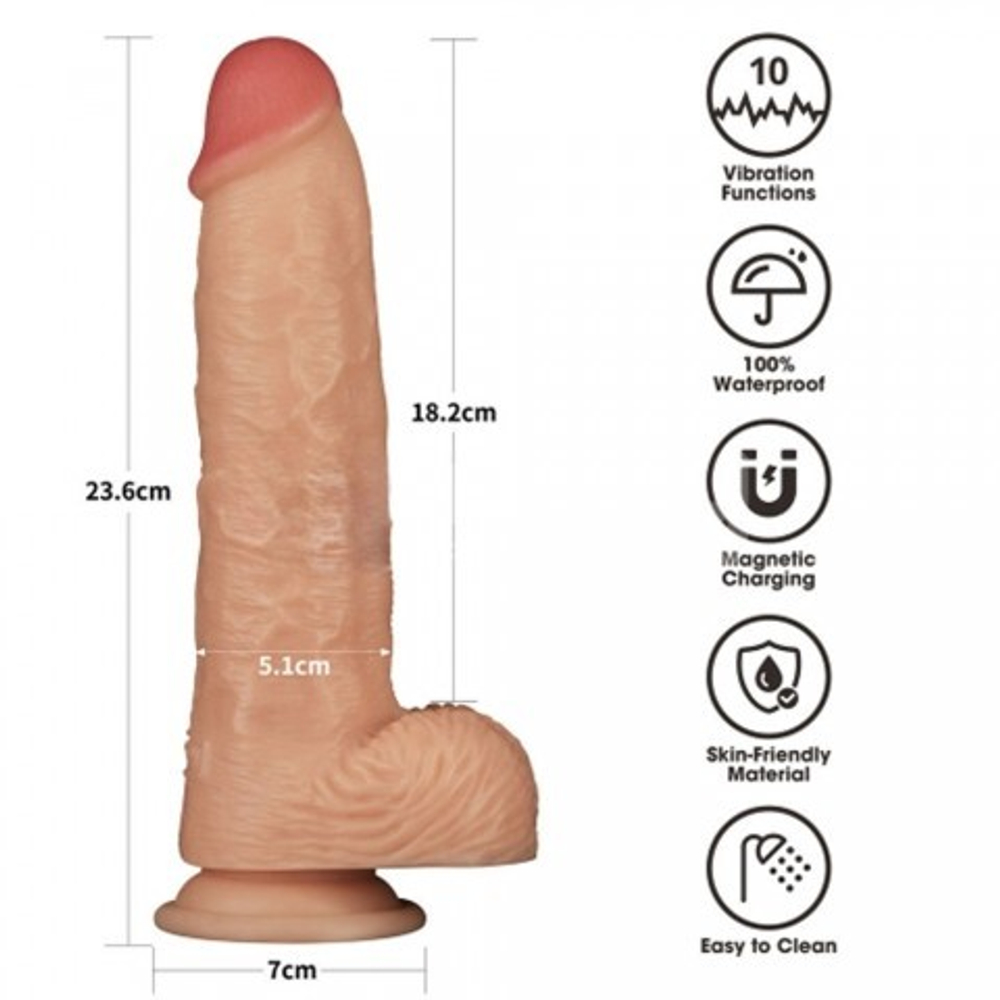 Страпон с вибрацией Ingen 9,5 (пояс+дилдо) L/XL/2XL