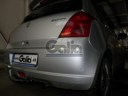 Фаркоп оцинкованный Galia S078A для Suzuki Swift хетчбек 3/5 дверей 2005-2009, кроме 4WD / Opel Agila B 2008-(паспорт и сертификат в комплекте)(без электрики)