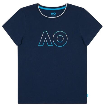 Женская теннисная футболка Australian Open Logo - небесный