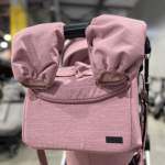 Детская модульная 2в1 коляска Luxmom 750, / выдвижная ручка /розовый цвет