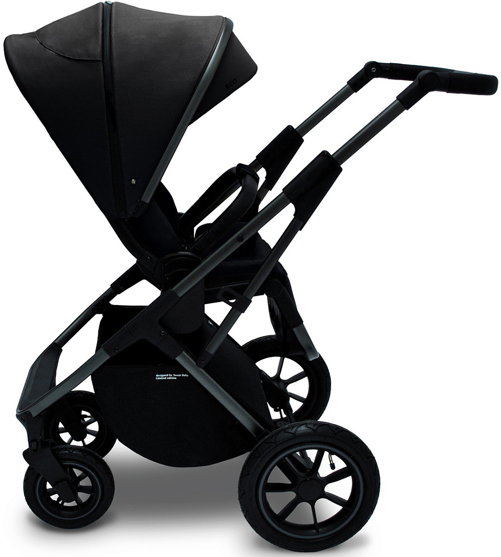 Коляска 3 в 1 Sweet Baby Ricci Air + автокресло Premier Grey Black (Air)