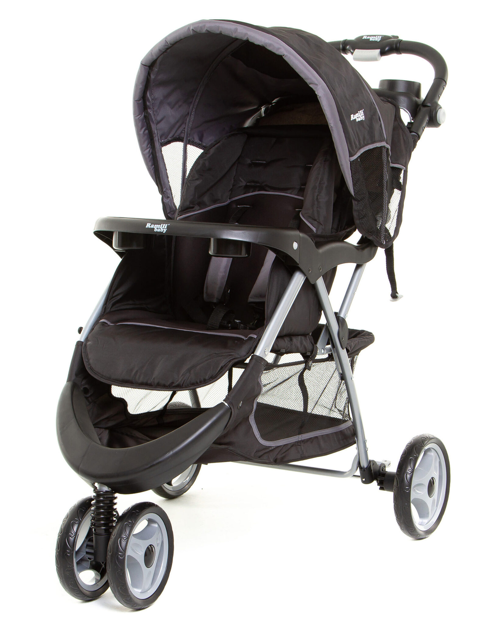 Детская коляска Ramili Baby Rapid TS 2 в 1 (Черный)