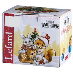 КРУЖКА LEFARD "С НОВЫМ ГОДОМ!" 300 МЛ КРАСНАЯ (КОР=36ШТ.)