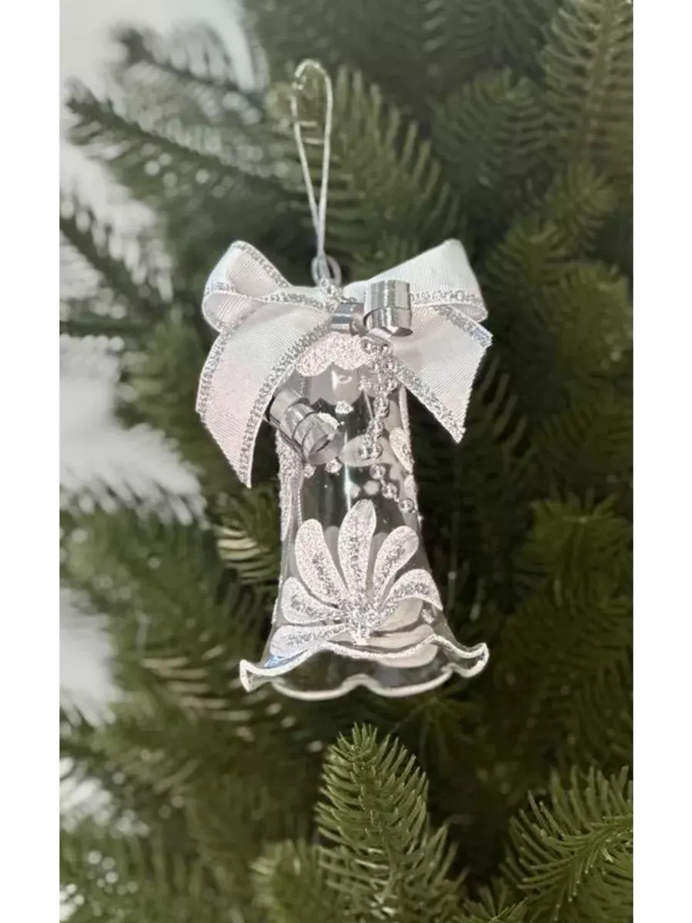 Елочное украшение "Колокольчик Хрустальный" 9 см.