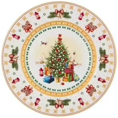 Тарелка обеденная «Елка» 27см