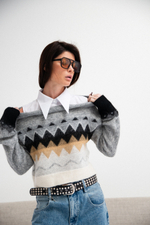 Джемпер с широким воротом KLEO