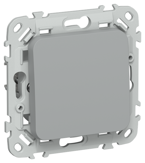 FLITE Выключатель 1-клавишный проходной 10А ВС61-1-0-ФлС серый IEK