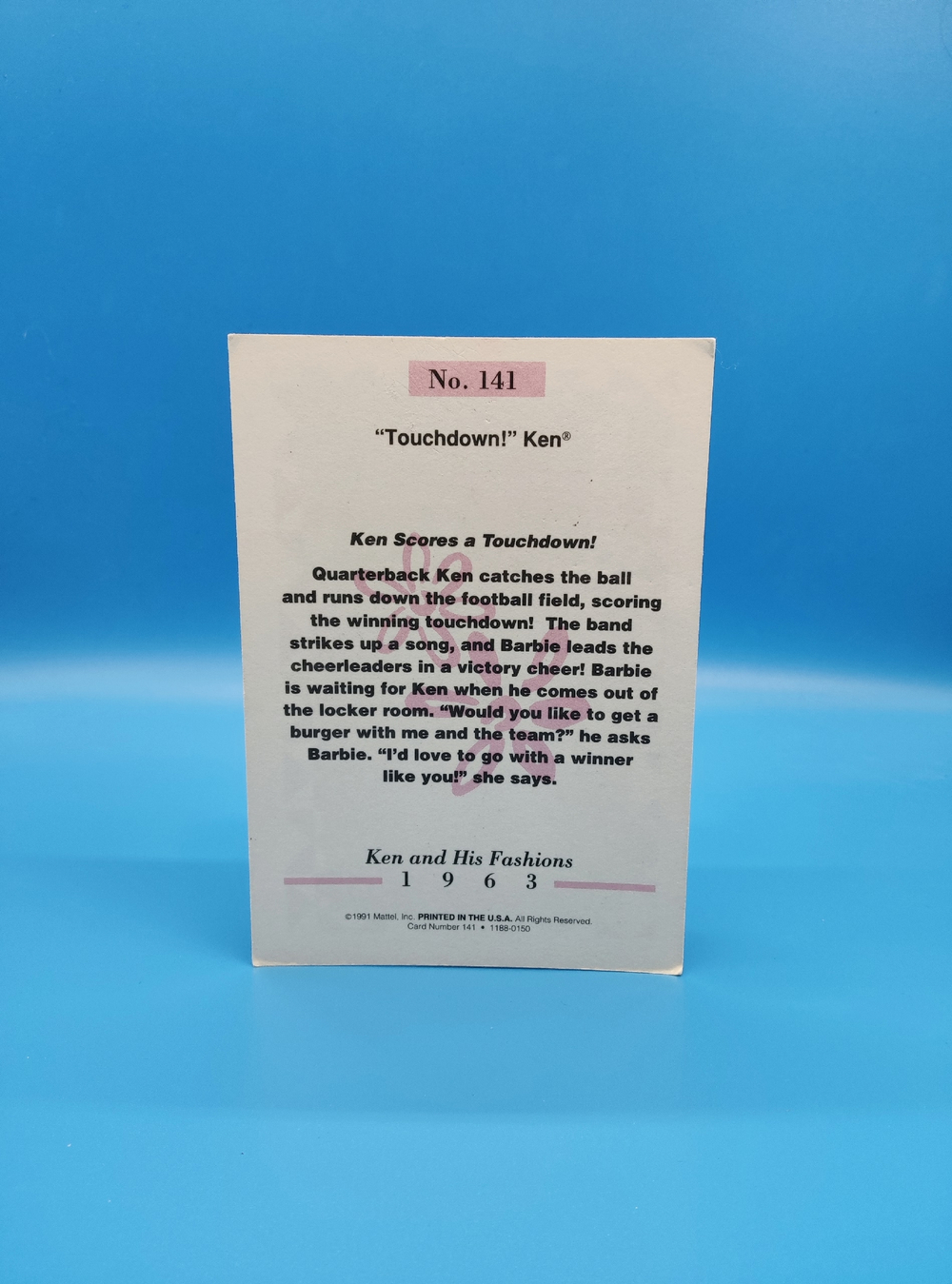 Аксессуар винтажная карточка Барби 90х 031009