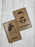 Табличка на туалет (пара М+Ж)