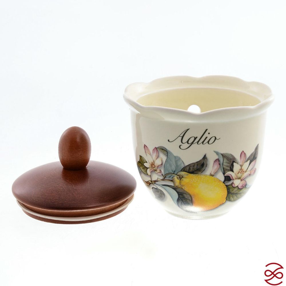 Банка для хранения чеснока NUOVA CER Лимоны 13см