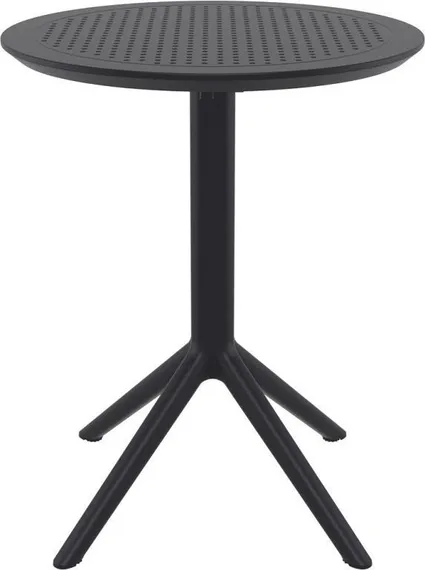 Стол пластиковый складной Sky Ø60 черный