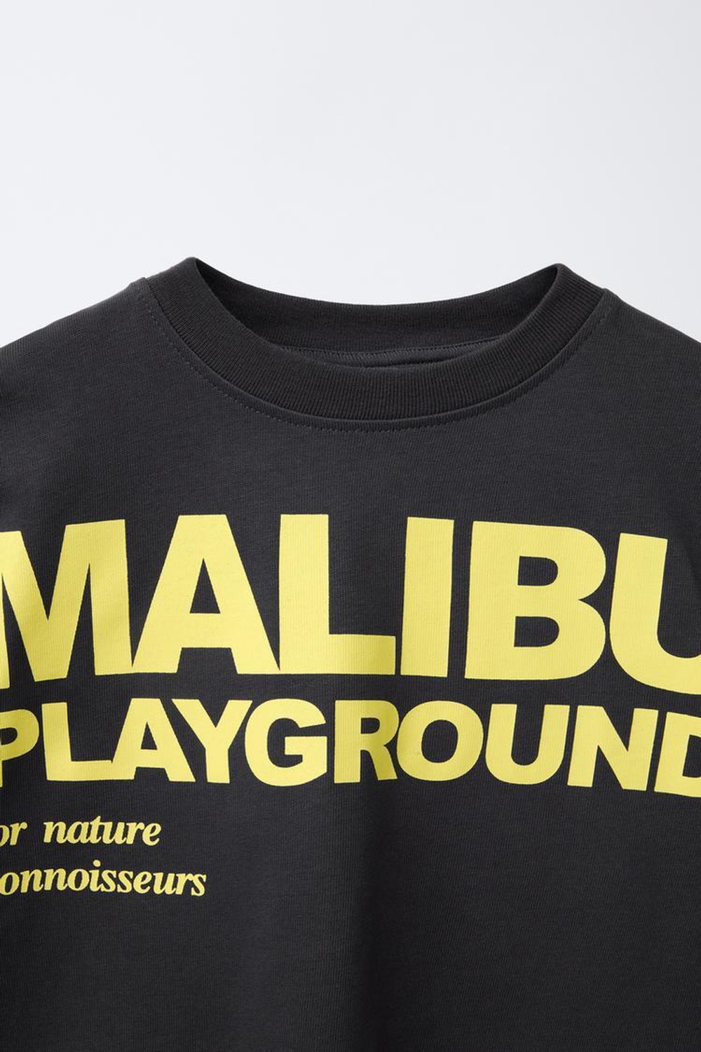 ZARA ФУТБОЛКА С НАДПИСЬЮ, АНТРАЦИТОВО-СЕРЫЙ