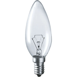 10 шт Лампа накаливания свеча Е14 40 Вт прозрачная Navigator 94303 NI-B-40-230-E14/CL