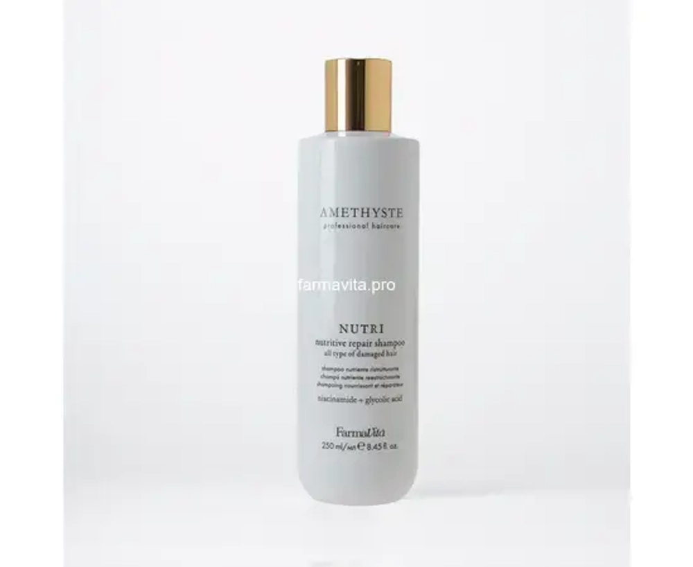 AMETHYSTE NUTRI RICH NUTRITIVE REPAIR SHAMPOO Питат. восстан. шампунь д/повреж.волос 250 мл,FV