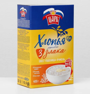 ХЛОПЬЯ ЦАРЬ 3 ЗЛАКА 400ГР