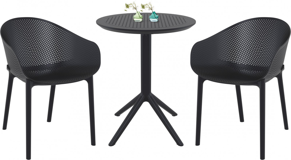 Комплект пластиковой мебели Siesta Contract Sky, черный