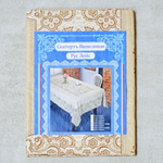 Скатерть 150*228см EMBOSSED бежевая с коричневым