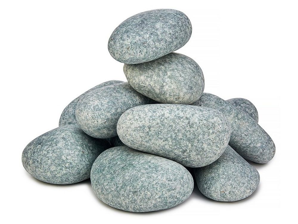 Камни для бани Жадеит шлифованный средний, 20 кг