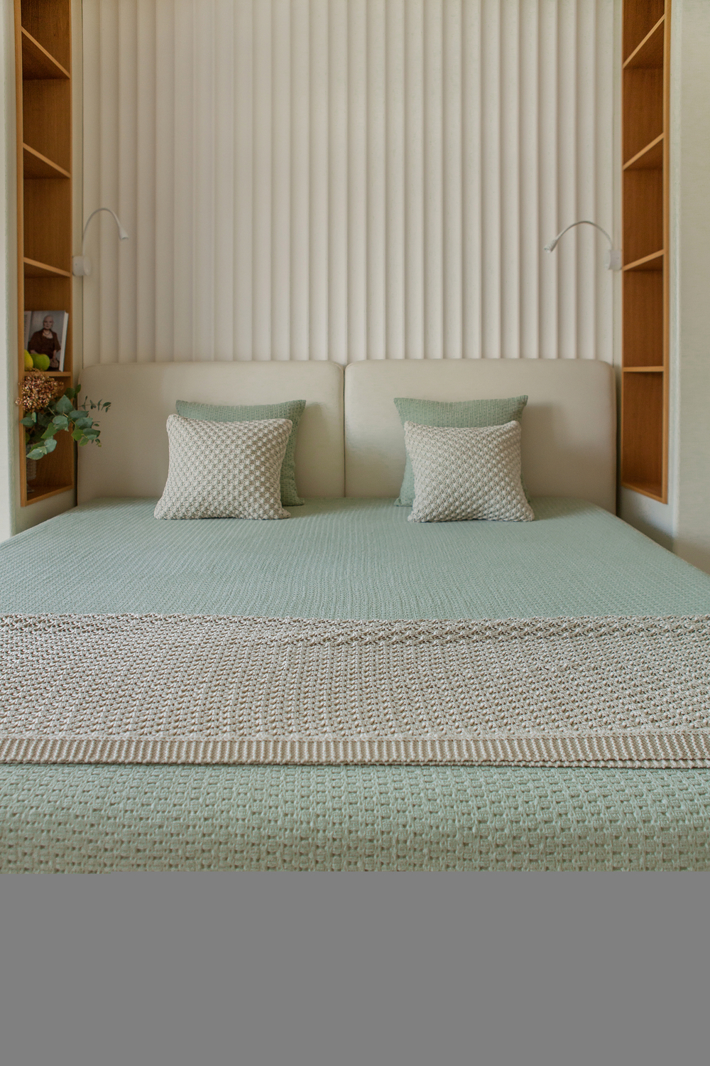 Наволочка декоративная 47х47см Luxberry Vegan зеленая