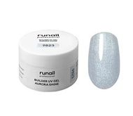 Гель УФ c шимером BUILDER AURORA SHINE GEL №9823 Runail 15г