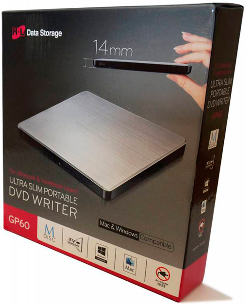Привод DVD±RW внешний LG GP60NS60