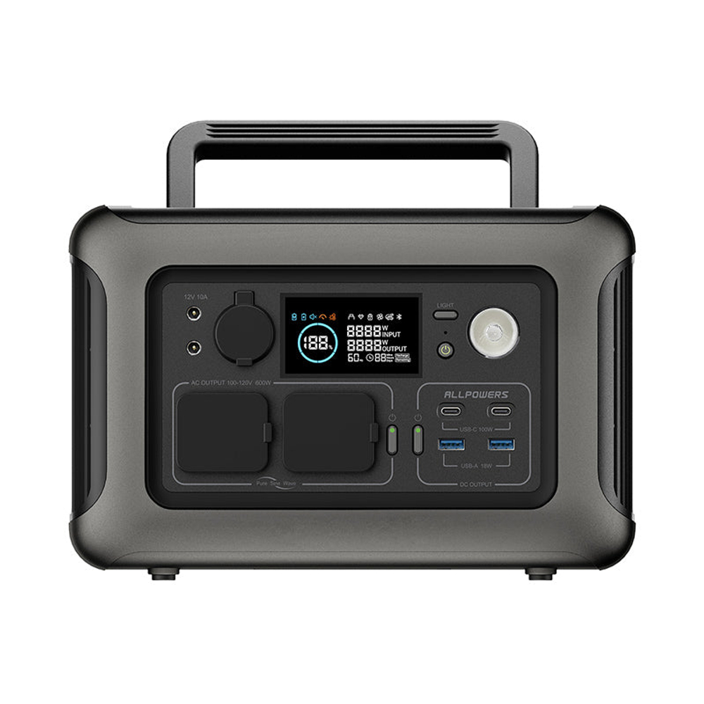 Портативная электростанция Allpowers R600, 600 Вт