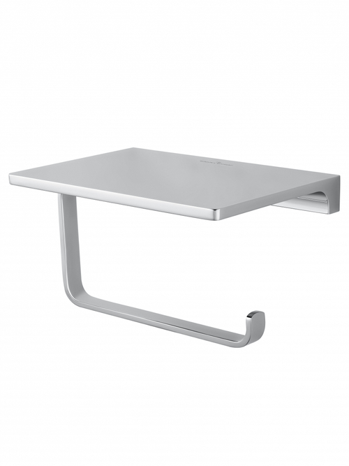 Держатель для туалетной бумаги с полкой WONZON & WOGHAND ECLIPSE, Хром (WW-9126-CR)