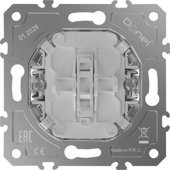 Механизм выключателя В1 с 2-х мест (проходного),  быстрозажимные контакты,  16 A 250 В~,  серия D16