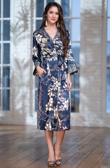 Халат Mia-Amore 8449 &quot;Blue-Marine&quot;