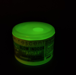 Краска AcidColors Luminescent Glow STANDART, СИНЕ ЗЕЛЕНОЕ СВЕЧЕНИЕ, 100 ГРАММ