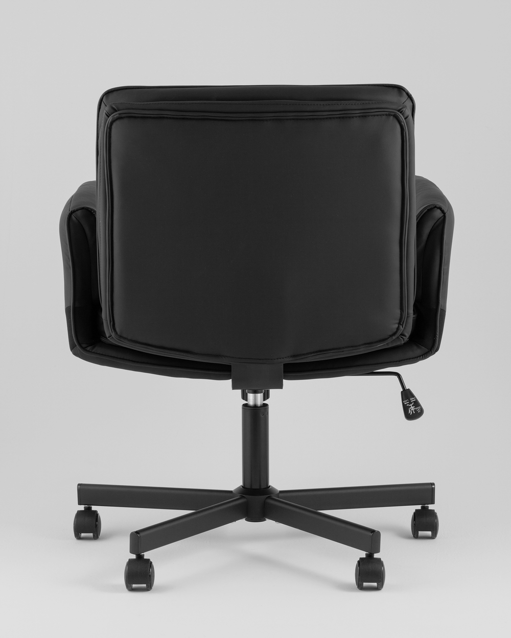 Кресло офисное TopChairs Foldo с откидными подлокотниками черное