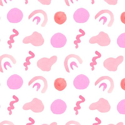 Акварельный абстрактный бесшовный паттерн на белом