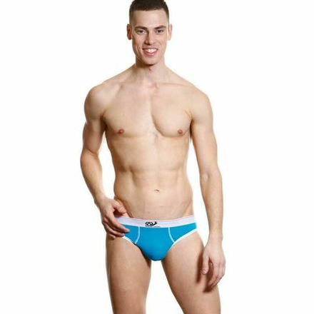 Мужские трусы слипы бирюзовые WangJiang WG00140