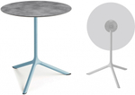 Стол ламинированный обеденный складной Scab Design Tripe Maxi Folding, голубой, цементный