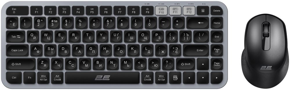 Клавиатура 2E MK430WBGR серый