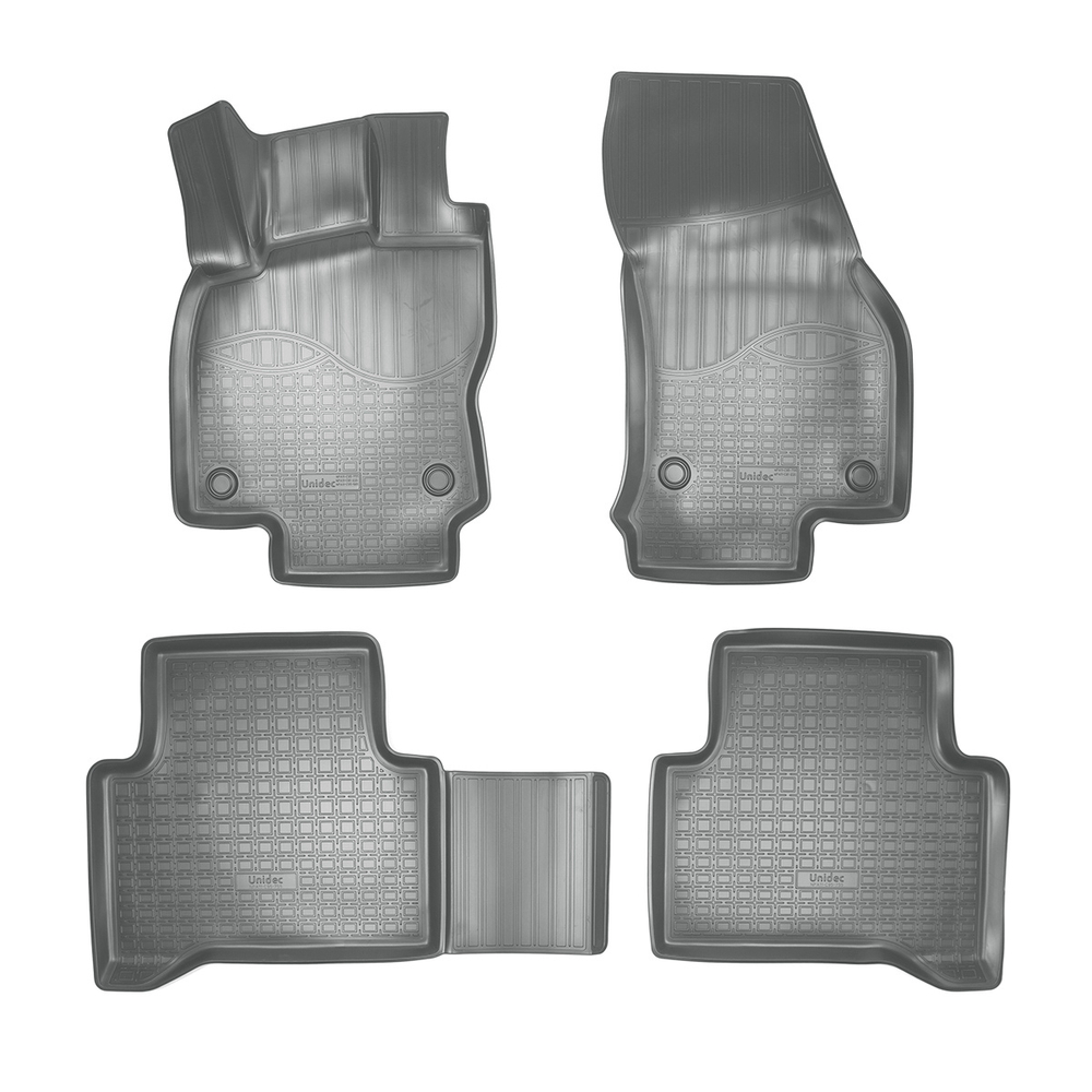 Ковры в салон Norplast/Unidec для Volkswagen Touran III в кузове 5T (2015-), Серый, арт.NPA11-C95-755-G