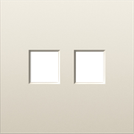 Накладка 2-я для розеток RJ45, TV, SAT, слоновая кость, серия S08