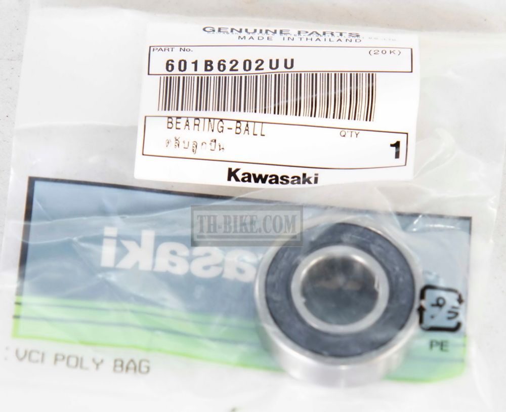 601B6202UU. BEARING-BALL. Kawasaki KLX125-140-150