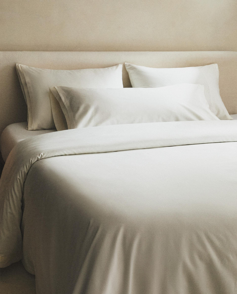 Пододеяльник Zara Home сатин, хлопок 95%, однотонный, 6174/088
