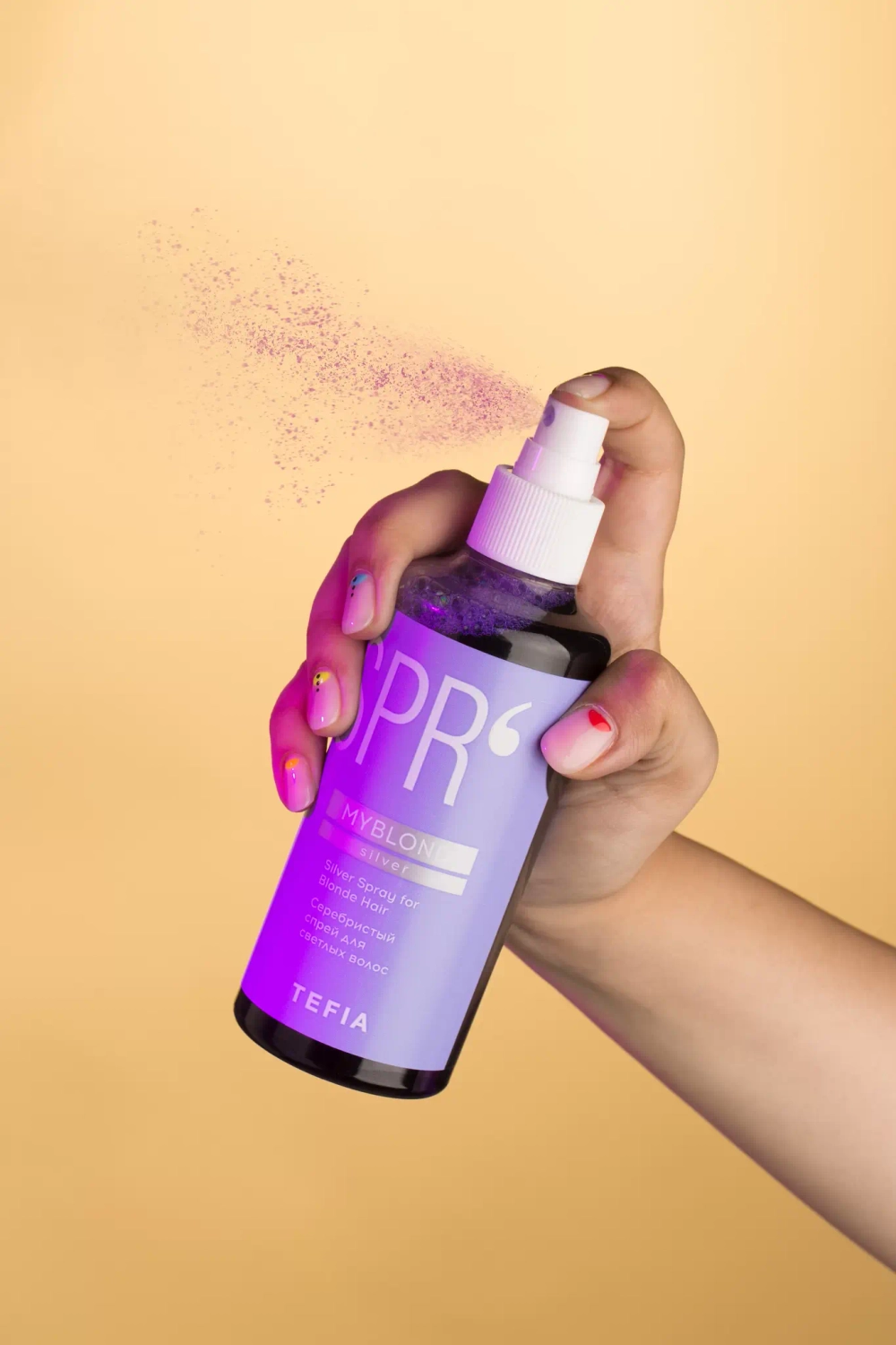 Серебристый спрей для светлых волос Myblond Tefia Silver Spray for Blonde Hair, 250 мл